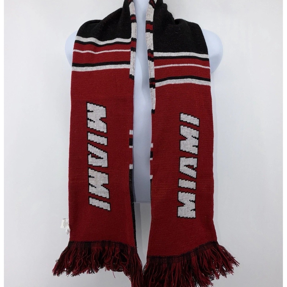 Forever Collectibles Miami Heat Scarf Knit Winter Neck NBA Big Logo Team‎ Colors